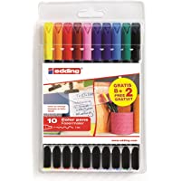 Edding 1200-8+2S - Bolsa con 8 rotuladores + 2 de regalo